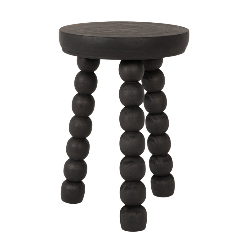 Table d'appoint Paulownia, Noir
