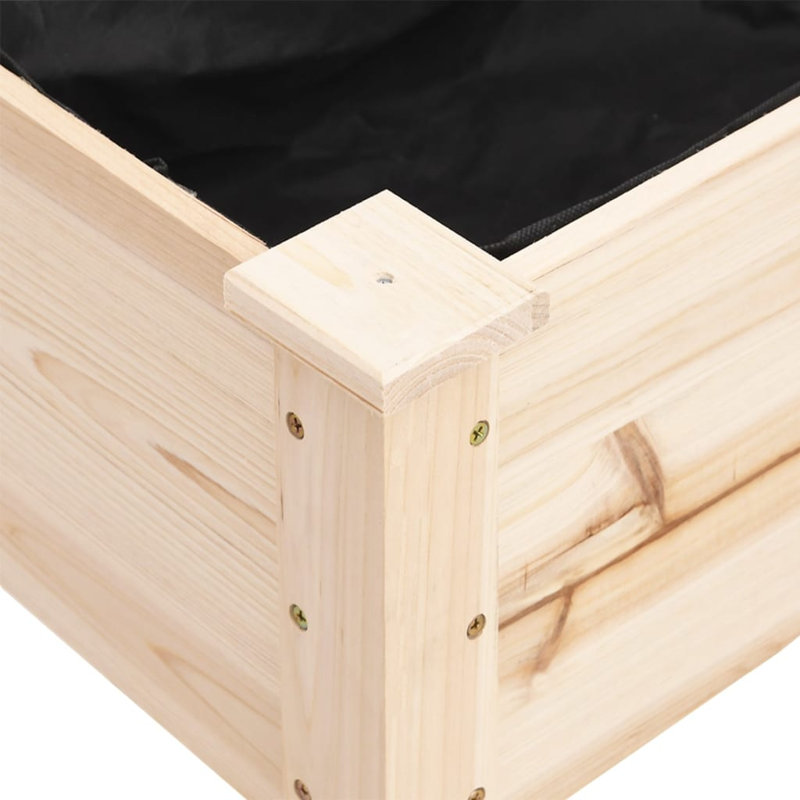 Ludington Wood Planter Box, Natural, 71cm H x 76cm W x 37cm D