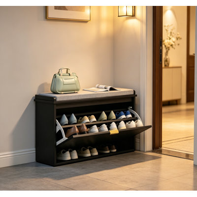 Elegant Hall Shoe Cabinet,Storage Bench,Shoe Bench