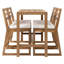 Ensemble de bar rustique avec chaises ergonomiques-129441922