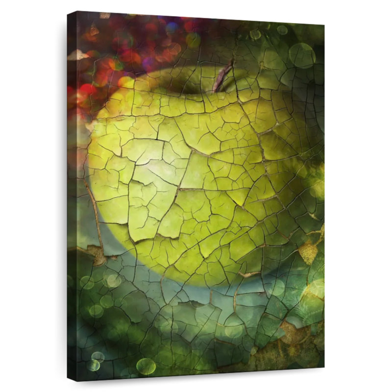 Yarlin Fragmented Green Apple, 36" H x 24" W