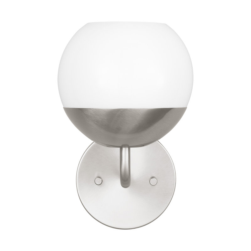 Alvin 1 - Light Armed Sconce, Brushed Nickel