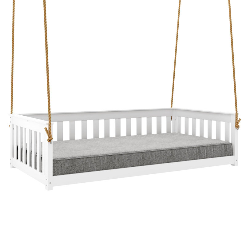 Beckett Poly Composite Daybed Swing, 79", White