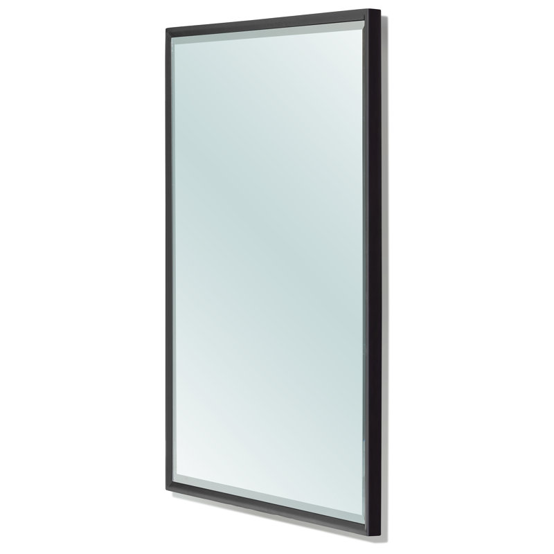 Gallegos Wood Flat Wall Mirror