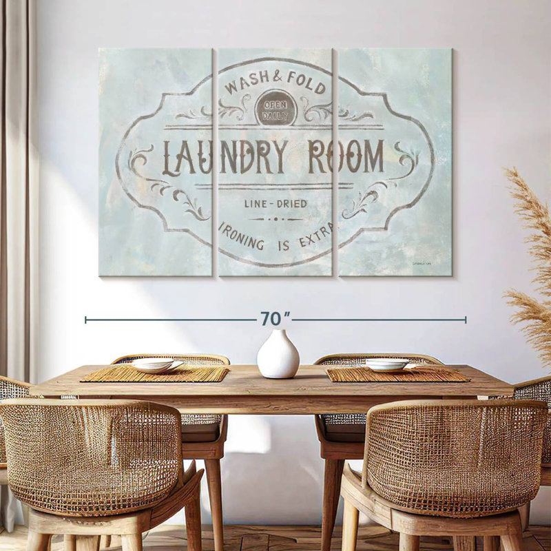 Plaque murale Kema Laundry Day, H 42 po x l 65 po