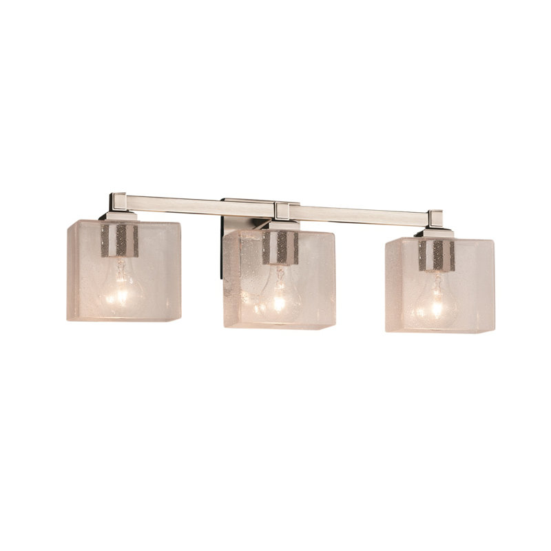 Shmavon 3 - Light Vanity Light, Brushed Nickel, Weave
