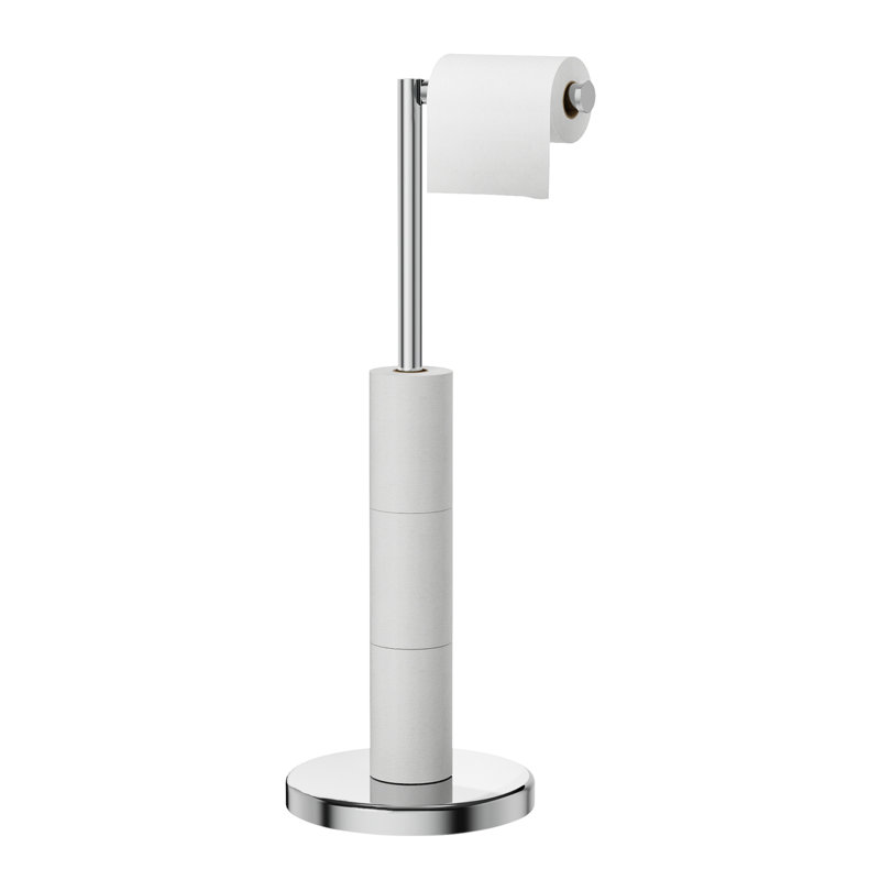 1 porte-papier hygiénique, Chrome poli