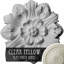 Médaillon de plafond Endurathane Maria, DO 9 5/8 "x P 1 1/8" (convient aux auvents jusqu'à 1 3/4 "), fini désert Gobi peint à la main-27779334