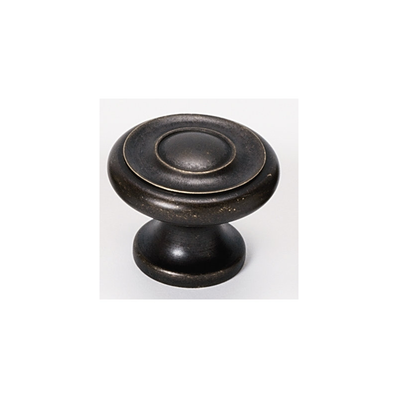 Mushroom Knob, Barcelona, 1" H x 1.25" W x 0.88" D