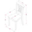 Ensemble de table de salle à manger 5 pièces comprenant une table ovale en bois avec feuille papillon et 4 chaises de cuisine en tissu de lin, chêne-1003788883-1018997434