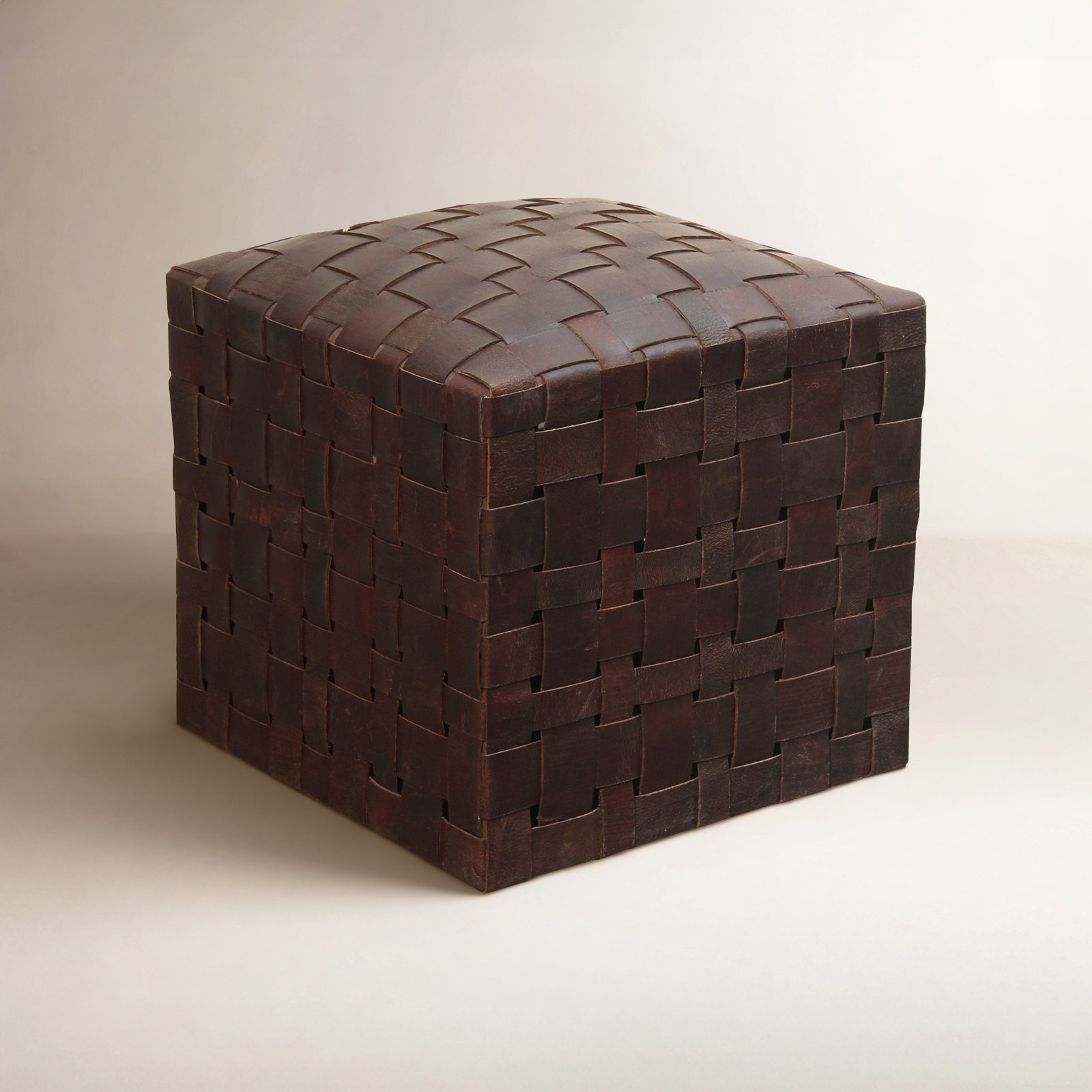 Halcyon 17" Ottoman, Chocolate