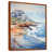 Toile avec cadre flottant brun