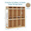 Vestiaire à 8 compartiments avec 8 casiers, casiers pour garderie avec 16 crochets et miroir acrylique, casiers pour maternelle, maison, école, garderie-135750824