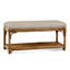 Summer Retreat Wicker Shelf Storage Bench-71425198-71425243