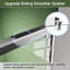 Porte de douche coulissante double demi-cadre l 44 à 48 po x H 75 po avec verre trempé transparent de 5/16 po (8 mm)-115864060