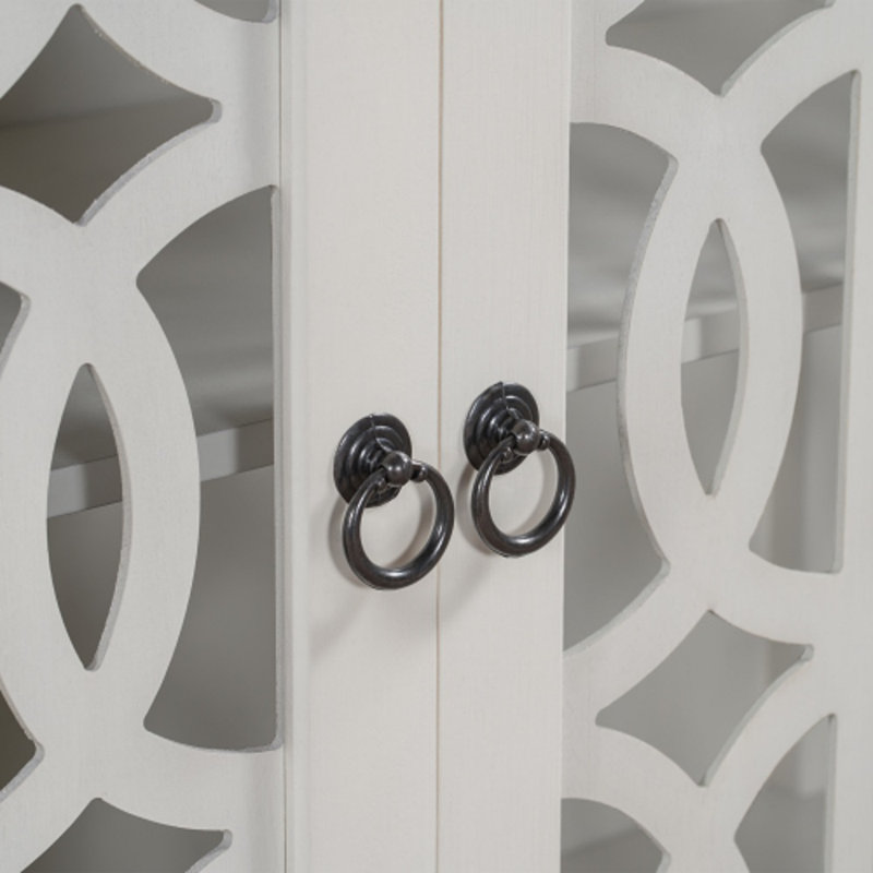 Armoire d'appoint 2 portes, Crème / blanc