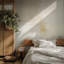 Murale abstraite abstraite en toile neutre texturée - beige crème et doré Coup de pinceau ou papier peint non tissé-129777094-129777095