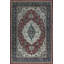 Hand-Knotted High-Quality Red and Blue Area Rug