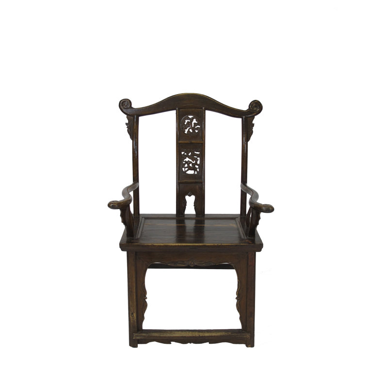 Fauteuil antique chinois avec chapeau sculpté