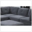 Ensemble de salon modulaire 6 pièces en cendre gris cendré modulaire en tissu d'ameublement 3X