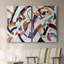 ABSTRACT Series LXVI - Toile tendue avec châssis de qualité supérieure - Prêt à être accroché-108954749
