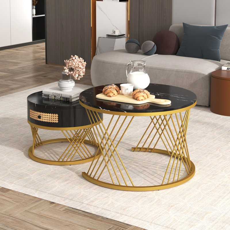 Frame Coffee Table with Storage