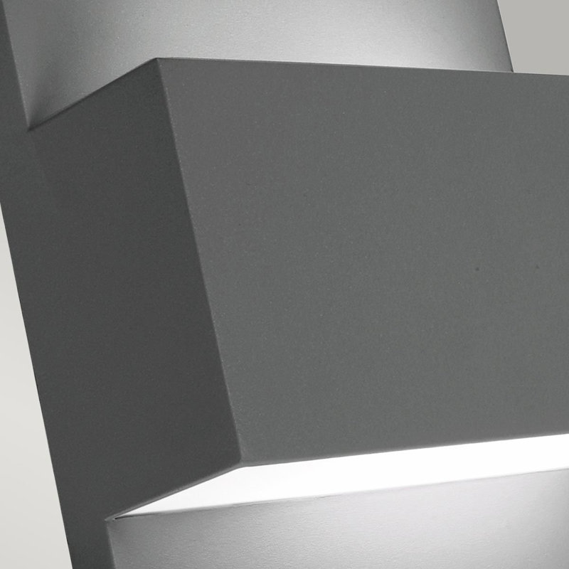 Geneve 1 Light Outdoor Flush Mount, 40W Incandescent, Graphite