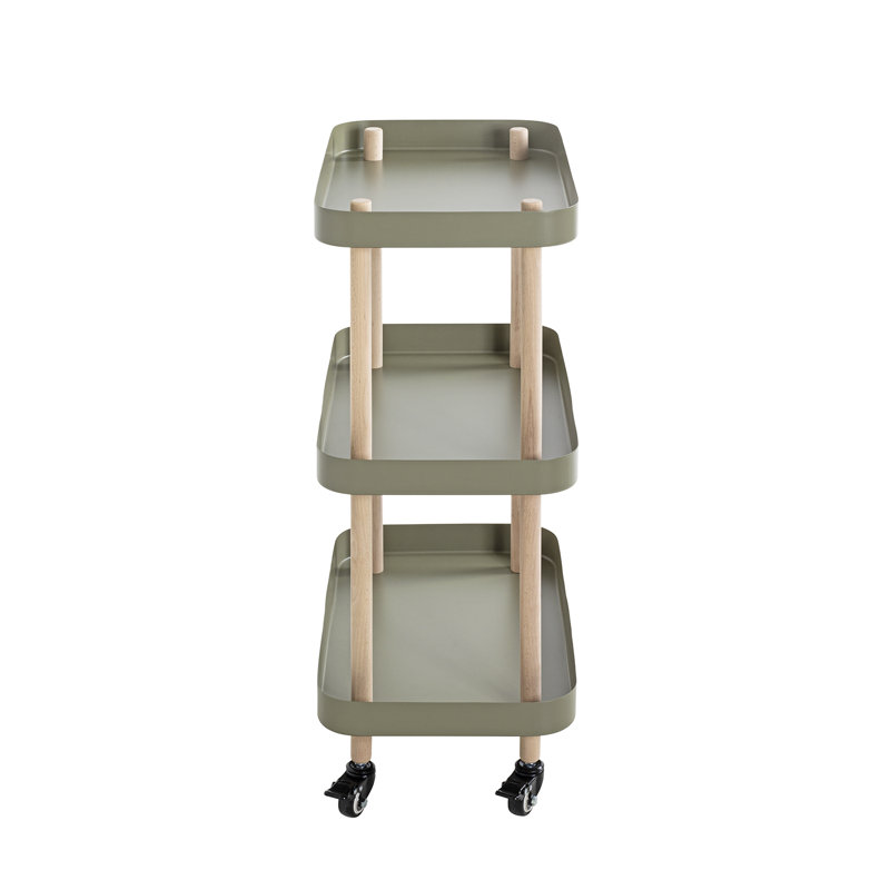 Aleyda Tray Top End Table, Grey/Brown/Blue