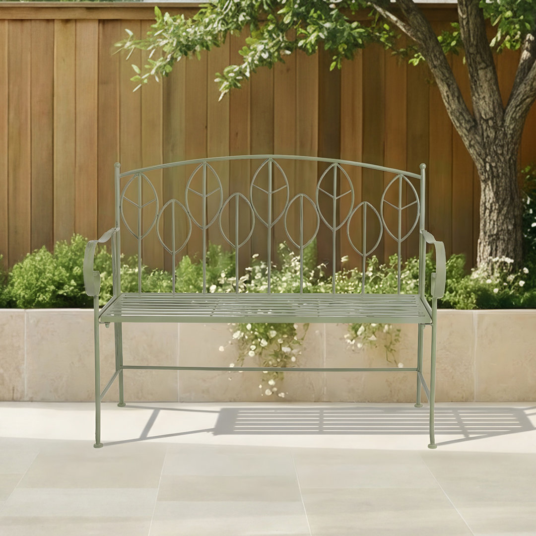 Wrought Iron Outdoor Bench