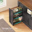 Armoire de rangement 71 "avec huche de cuisine avec station de charge et lumière DEL-115738786-129586342