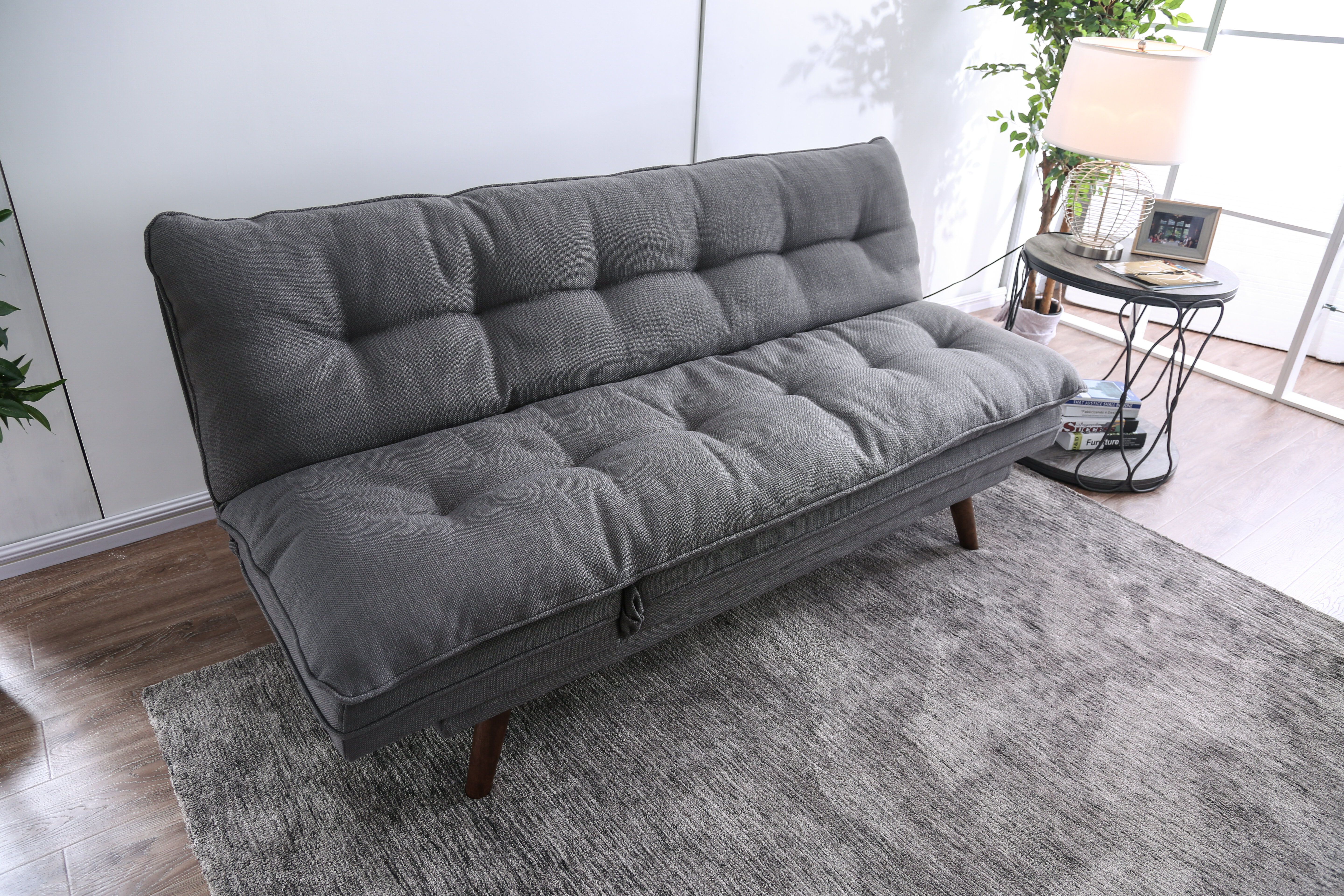 Geraldton Twin 76'' Upholstered Cushion Back Convertible Sofa