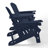 Outdoor Poly Adirondack Chair Set With Connecting Tray & Cup Holder-1226531941