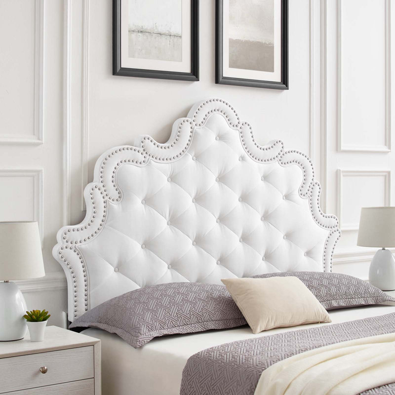 Tête de lit Arabella, Simple, Blanc