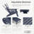 HDPE Folding And Adjustable Adirondack Chair With Ottoman-670727341