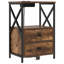 Bedside Cabinet With Charging Station With Drawer-1999001556