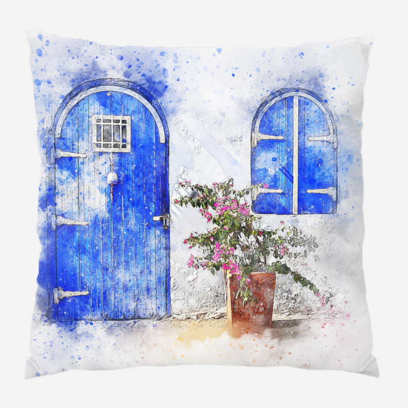 Coussin de porte , Microsuède, Intérieur