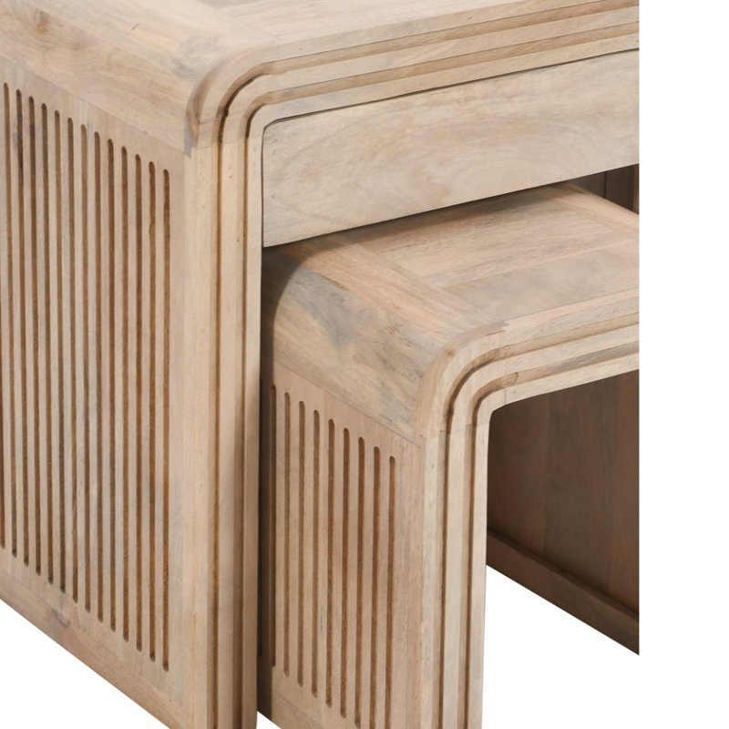 Nazaire Solid Wood Nesting Tables