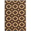 Tapis brun à motif géométrique Verini-15993292
