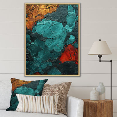 Passage Of Time In Vintage Teal - Transitional Wall Decor