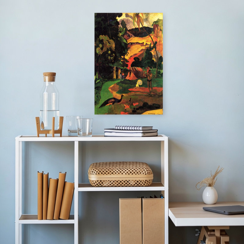 Matamoe Classic Colorful Abstract Landscape Summer Wall Art Print by Paul Gauguin - 1 Piece Wrapped Canvas Wall Art