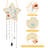 2-piece Gold Earring Wall Holder Set