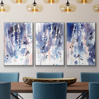 "Late Night Breeze I", reproduction sur toile 3 pièces