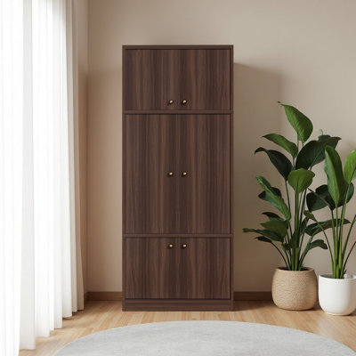 Tall Kitchen Pantry Cabinet 71 Inch Freestanding Storage Cabinet With Doors And Shelves, Adjustable Shelves, E1-Grade Wood, For Kitchen Pantry, Pantr