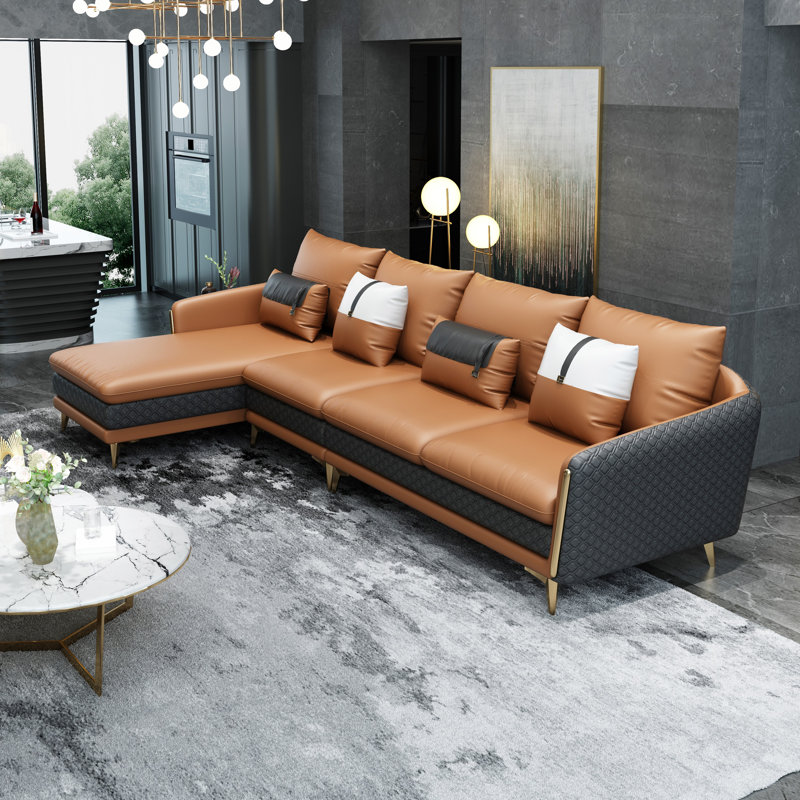 Efird Upholstered L-Shaped Sectional, Left Hand Facing
