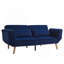 Canapé-lit futon convertible de 72,8 po avec accoudoirs réglables et fauteuil inclinable, idéal pour les petits espaces et une utilisation polyvalente-1712706777
