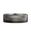 Lavabo de salle de bain rond 14 po en verre cristal noir transparent, embellissement artistique, s'adapte à différentes armoires, travaux d'entretien simples, éclaboussures d'eau - utilisation, robinet et bouchon de drain