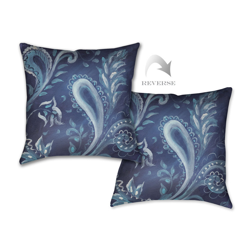  Coussin extérieur Indigo, H 18 po x l 18 po