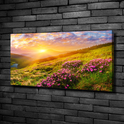 Sunset Mountains - Wrapped Canvas Print