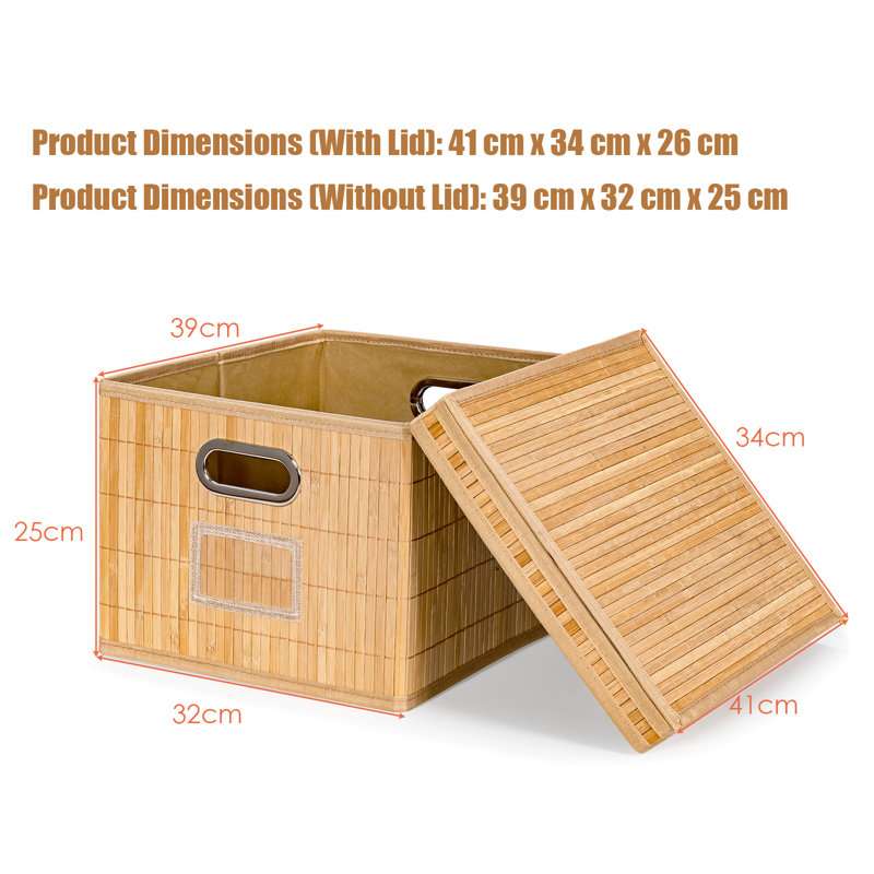 Bay Isle Home Bamboo Box, Natural