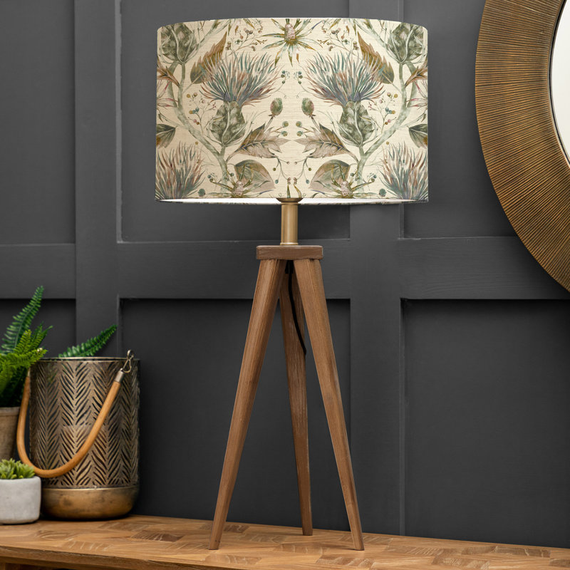 Aratus Wood Tripod Lamp, Auburn